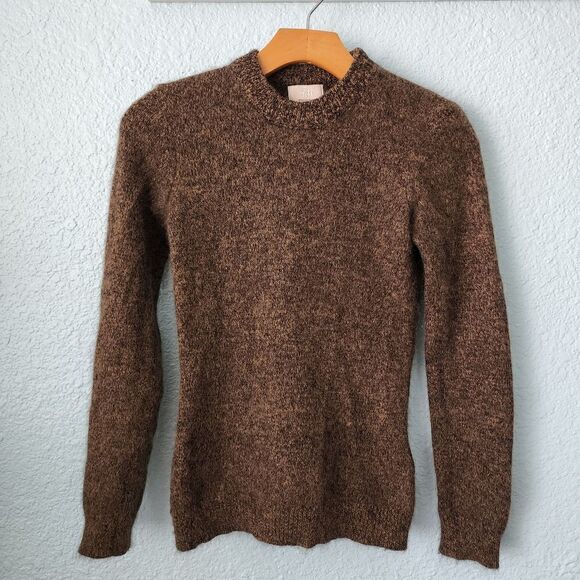 H&M 70% Angora blend sweater crewneck minimalist contemporary - Picture 1 of 10